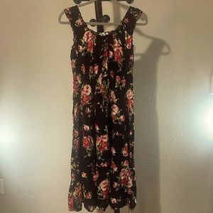 Simply Couture
Pink & Black Floral Off-Shoulder A-Line Dress - Women